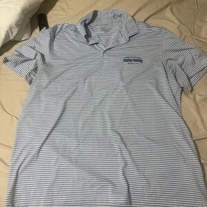 Vineyard Vines Light Blue Striped Polo